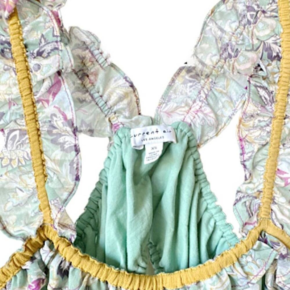 Current Air Green Floral Midi Dress - Picture 3 of 7
